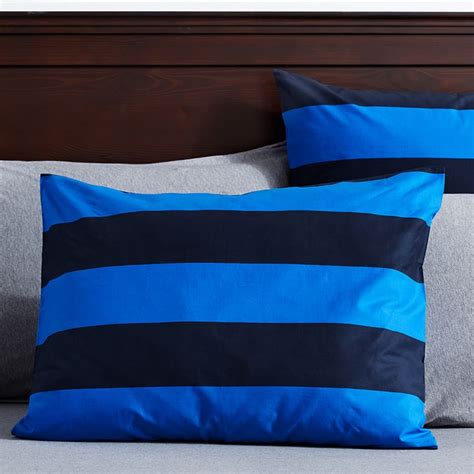 Rugby Stripe Boys Duvet Cover + Sham | Sale | Pottery Barn Teen