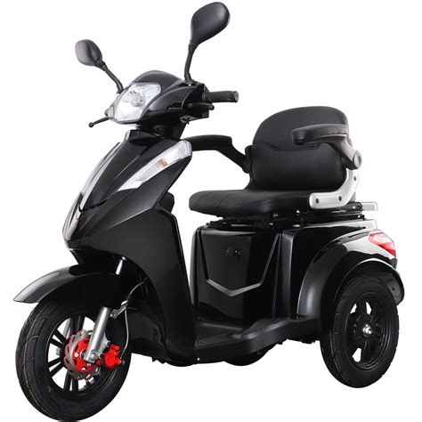 Vista 2 Tres Ruedas Scooter Eléctrico 500w Triciclo Con Silla Para