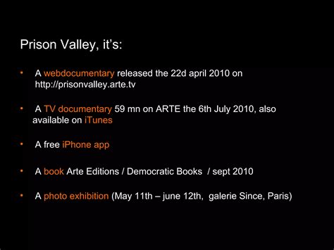Case Study Prison Valley Ppt