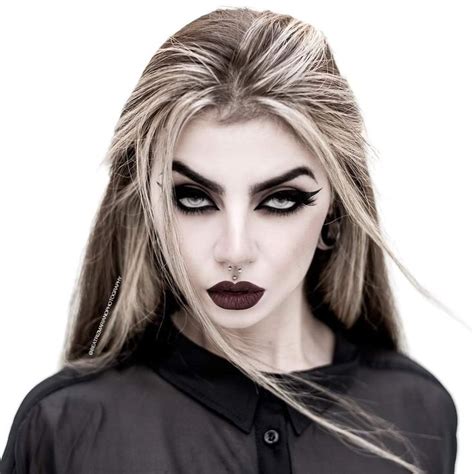 Pinterest Goth Beauty Blonde Goth Gothic Beauty