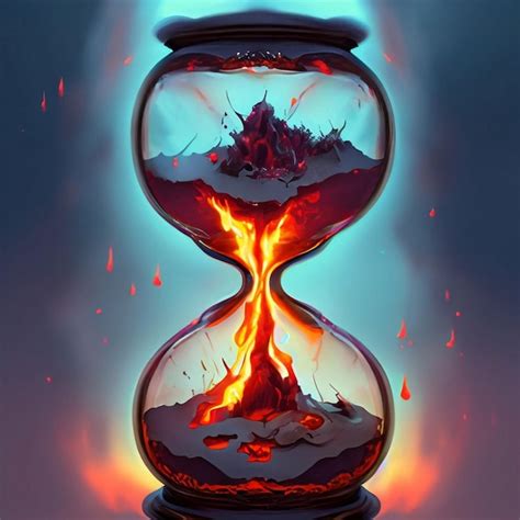 Premium Ai Image Hourglass