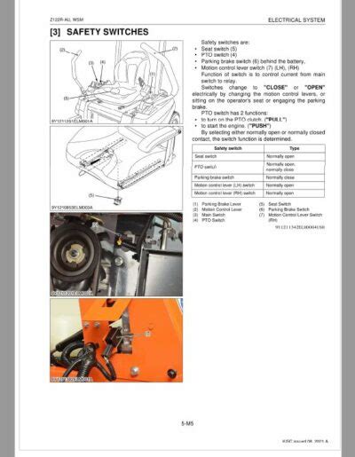 Kubota Z R Au Zero Turn Mower Workshop Repair Manual