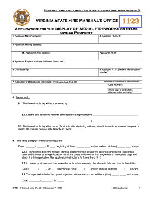 Fillable Online Virginia State Fire Marshal S Office Fax Email Print