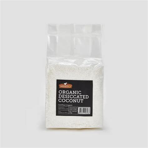 Merito Organic Desiccated Coconut G X Plastic Bags