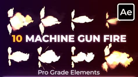 Machine Guns Muzzle Flash Gunfire 45506227 Videohive Myvfxpro