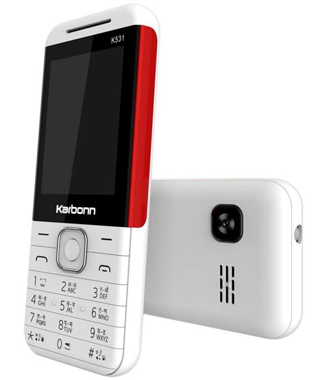 Karbonn K Dual Sim Feature Phone White Red Feature Phone Online At