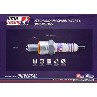 Uma Racing Spark Plug Ab R I Ab R I Lc Y Zr R Wave