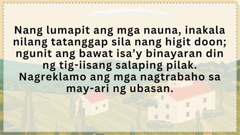 Ang Talinghaga Tungkol Sa May Ari Ng Ubasan Pptx