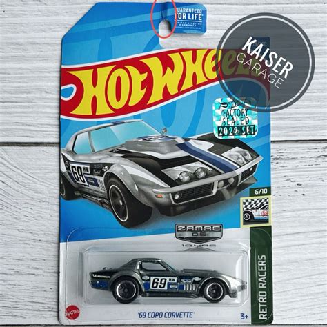 Hot Wheels ZAMAC 69 Copo Corvette Factory Sealed 2022 Set J Hook