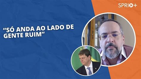 Ex ministro de Bolsonaro Abraham Weintraub critica Tarcísio de Freitas