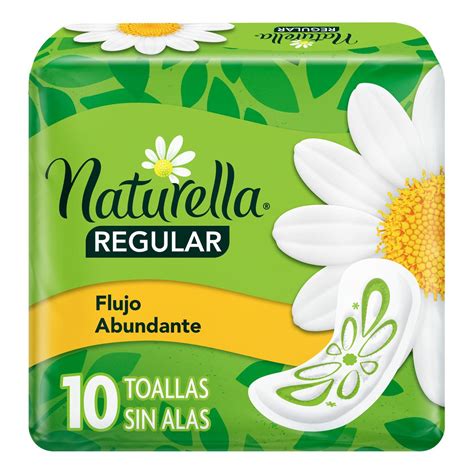 Toalla femenina día flujo normal sin alas c 10 Naturella