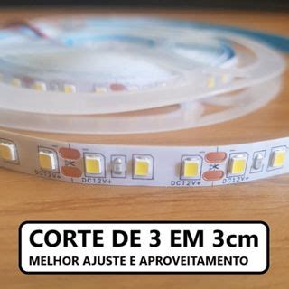 Fita Led 2835 5 Metros 600 LED Autocolante Ip20 Branco Frio Branco