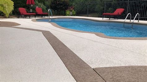 Pool Deck Ideas St Louis Mo Decorative Concrete Resurfacing