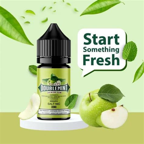 Doublemint Salt Nic Apple Thaivapes ขายบหรไฟฟา