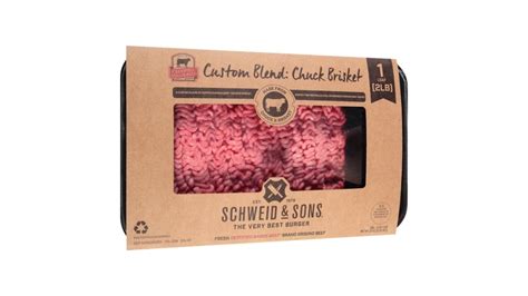 Schweid Sons Custom Blend Chuck Brisket Ground Beef Loaf Lean