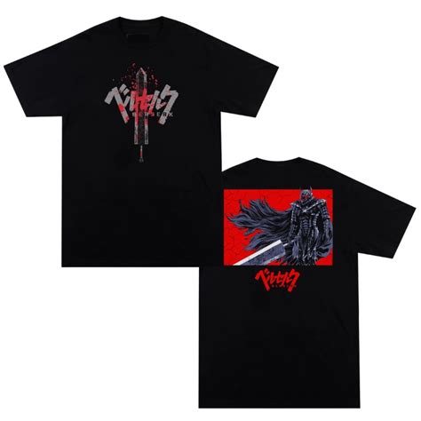 Berserk T Shirts Berserk Guts Bloody Japanese Manga Classic T Shirt