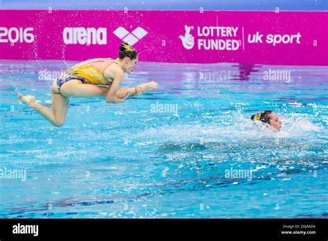 Team France Perform Their Synchronised Swimming Also Artistic Swimming