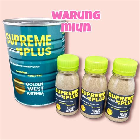 Jual Dijamin Puas Pakan Ikan Pelet Ikan Artemia Supreme Plus Repack G