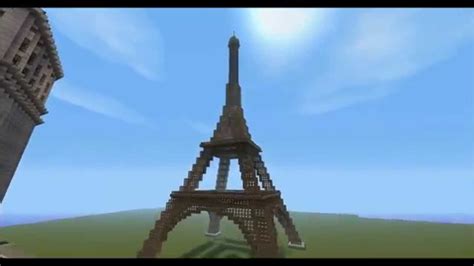 The Eiffel Tower In Minecraft Youtube