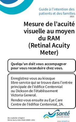 Mesure De L Acuit Visuelle Au Moyen Guide L Intention Des Patients