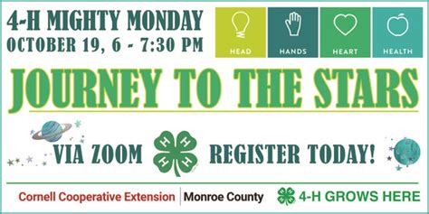 Cornell Cooperative Extension 4 H Mighty Monday Journey To The Stars