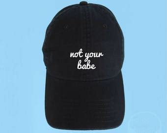 FUCK OFF Dad Hat Embroidered Baseball Cap Low Profile Black Etsy