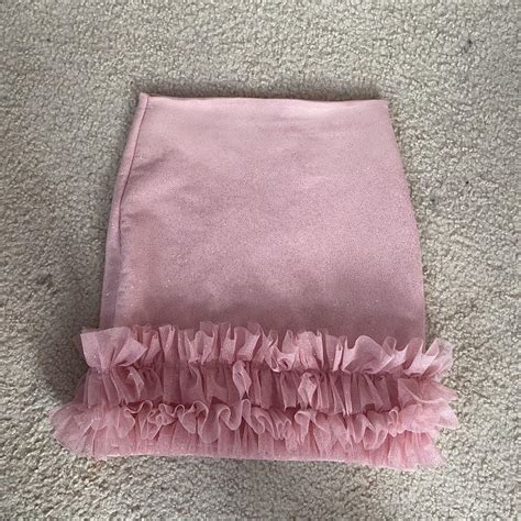 Repop Was Originally A Pink 2 Piece Ruffles Skirt Depop