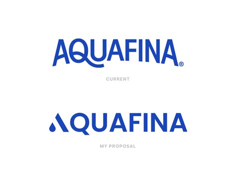 AQUAFINA Logo Redesign : r/graphic_design