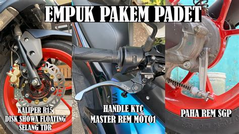 Pasang Handle Rem Ktc Paha Rem Sgp Di Motor Aerox New Upgrade Rem