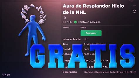 Consigue La Icy Glow Aura Gratis De La Nhl En Roblox Youtube