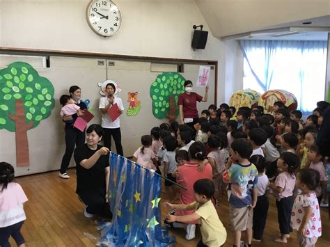 七夕集会☆彡 社会福祉法人栃の木福祉会｜豊里こども園（深谷市私立保育園）