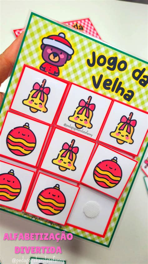 Jogo Da Velha Natalino Loja Pedagoga Karol St Fanny