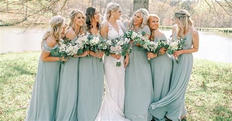 Light Green Bridesmaid Dresses