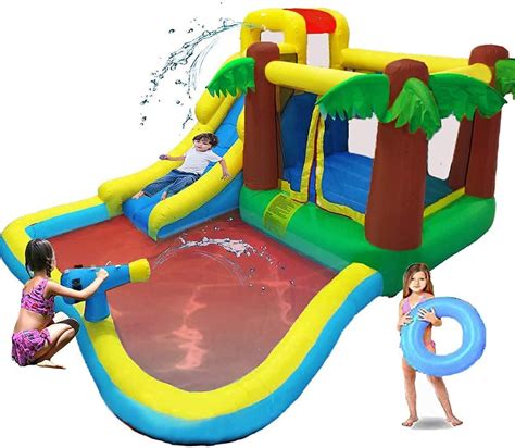 Buy Meiouka Inflatable Water Bounce House With W Blower Water Slides