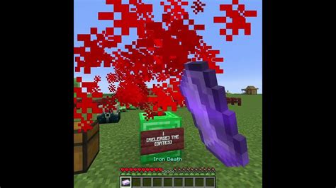 Cursed Op Iron Blood Ingot In Minecraft Youtube