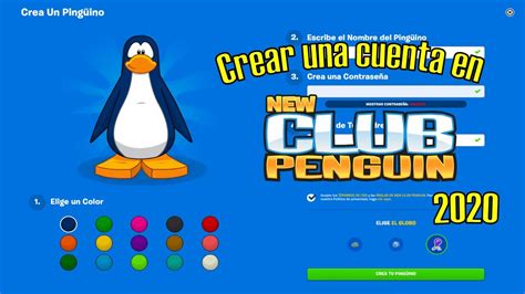 Cómo crear una cuenta en New Club Penguin YouTube