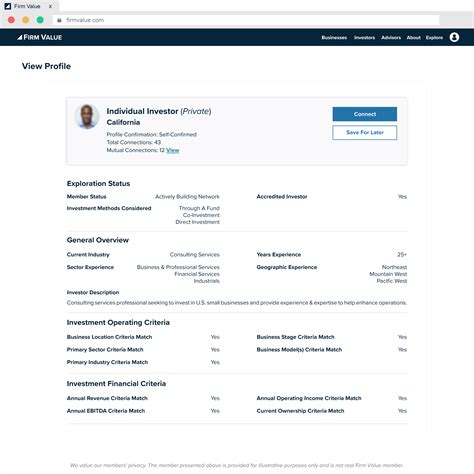 Investor Profile Template