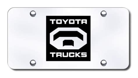 Buy Toyota Truck Laser Etched Brushed Stainless License Plate Made In