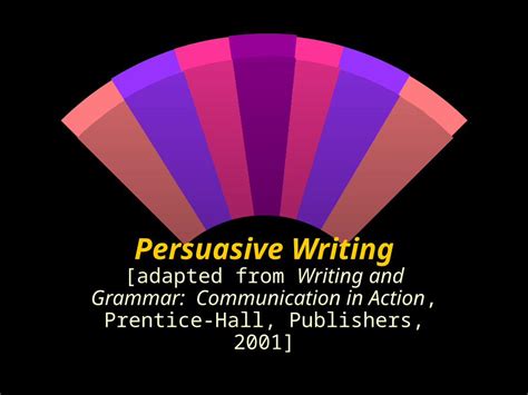 Ppt Persuasive Writing [adapted From Writing And Grammar