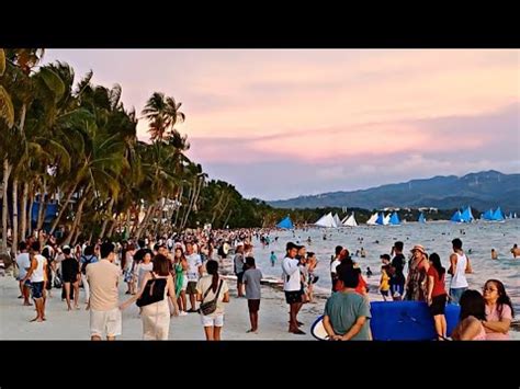 This Is Boracay White Beach On June Habagat Na Naman Sunset