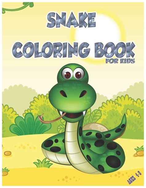 Snake Coloring Book for Kids Ages 4-8: Animals Coloring Pages for ...