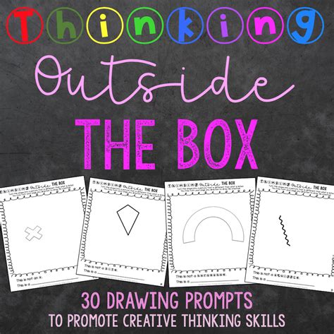 Think Outside The Box Drawing Prompts Teach From The Stage