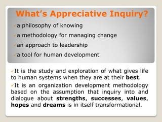 Appreciative Inquiry Ppt