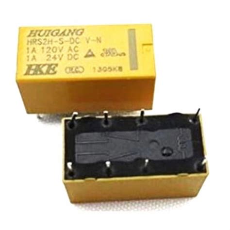 Jual Relay HKE 48v 8 Kaki HRS2H S DC24V 8pin Pin Kuning Kecil 48 Volt