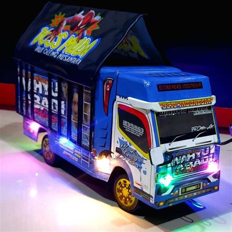 Jual Obral Mainan Truk Oleng Mainan Miniatur Truk Ada Lampu Dan Terpal