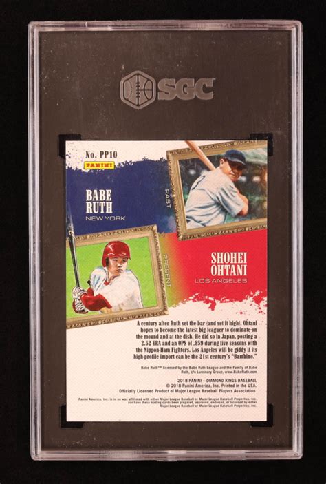 Babe Ruth Shohei Ohtani RC 2018 Diamond Kings Past And Present 10