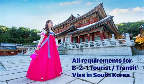 What Are The Requirements Of A Tourist Transit Visa In South Korea B