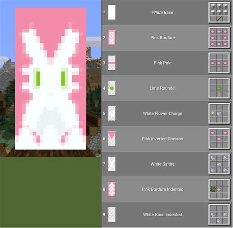 Bunny Banner Design For Minecraft Artofit