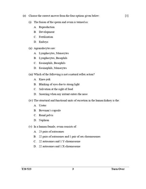 Icse Biology Question Paper For Class