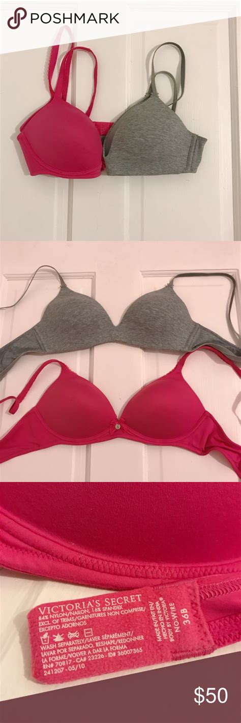 2 Victorias Secret Lined No Wire Bras Set Of Like New Victorias Secret Lined Bras Offering